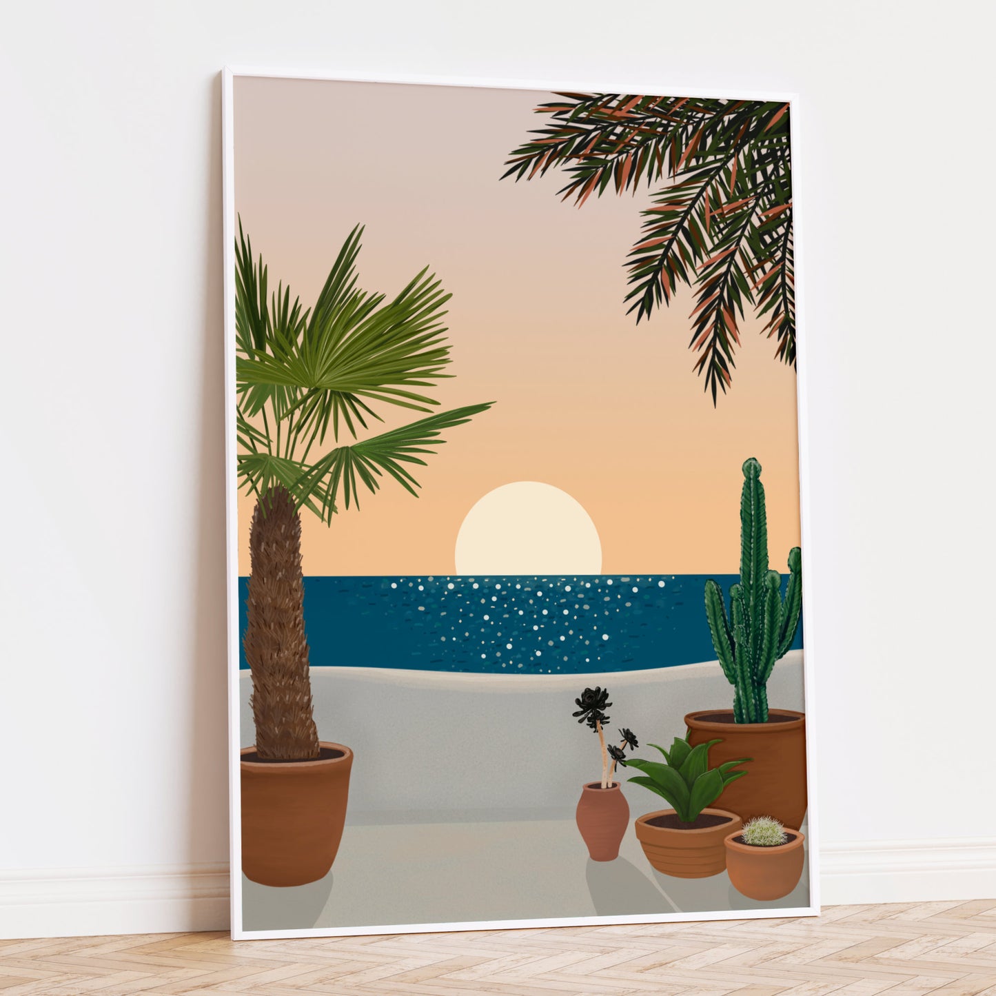Spain Art Print inspired by Ibiza Sunset
