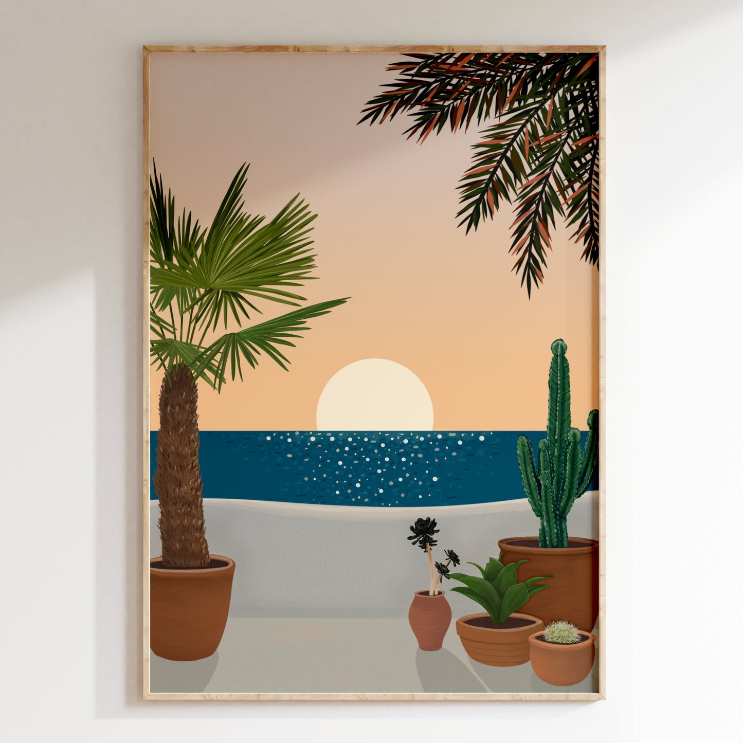 Spain Art Print inspired by Ibiza Sunset