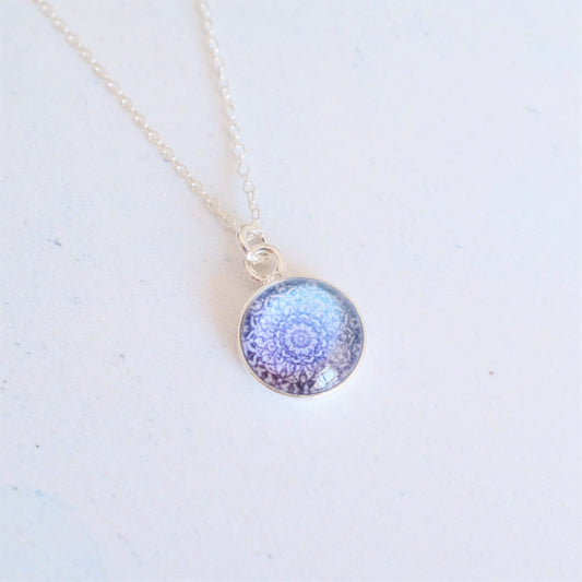 Sterling Silver Mandala Necklace