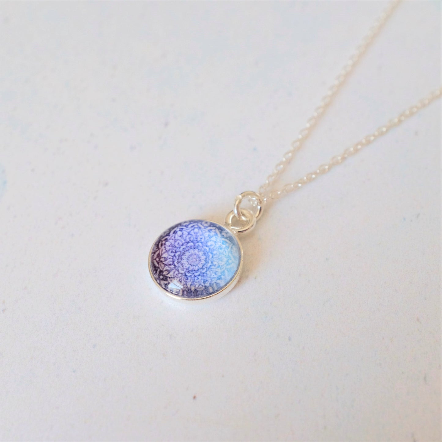 Sterling Silver Mandala Necklace