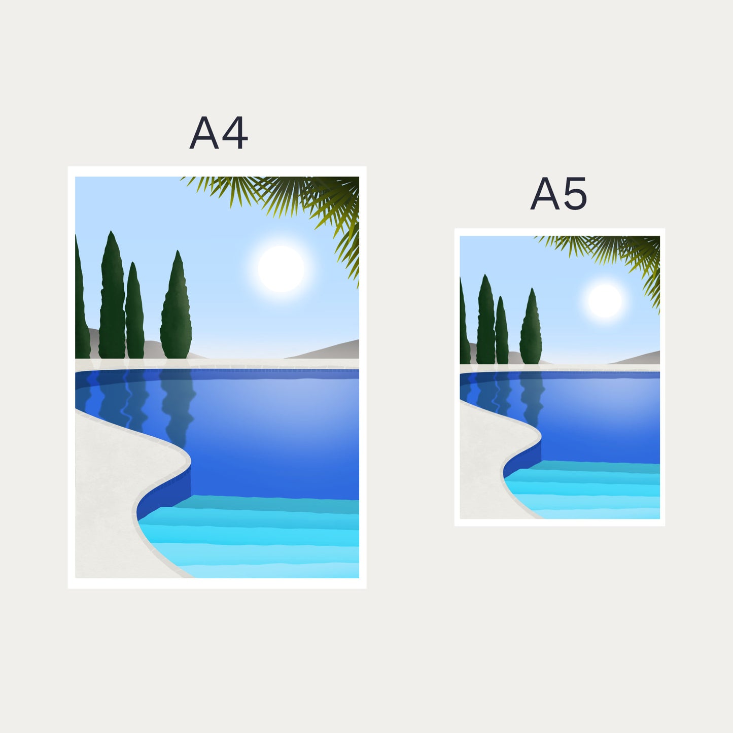 Swimming Pool Wall Art - Morning Swim