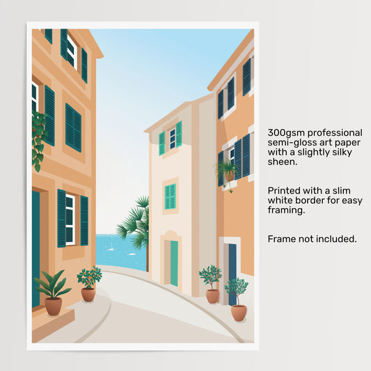 Spain Travel Print - Mediterranean Art