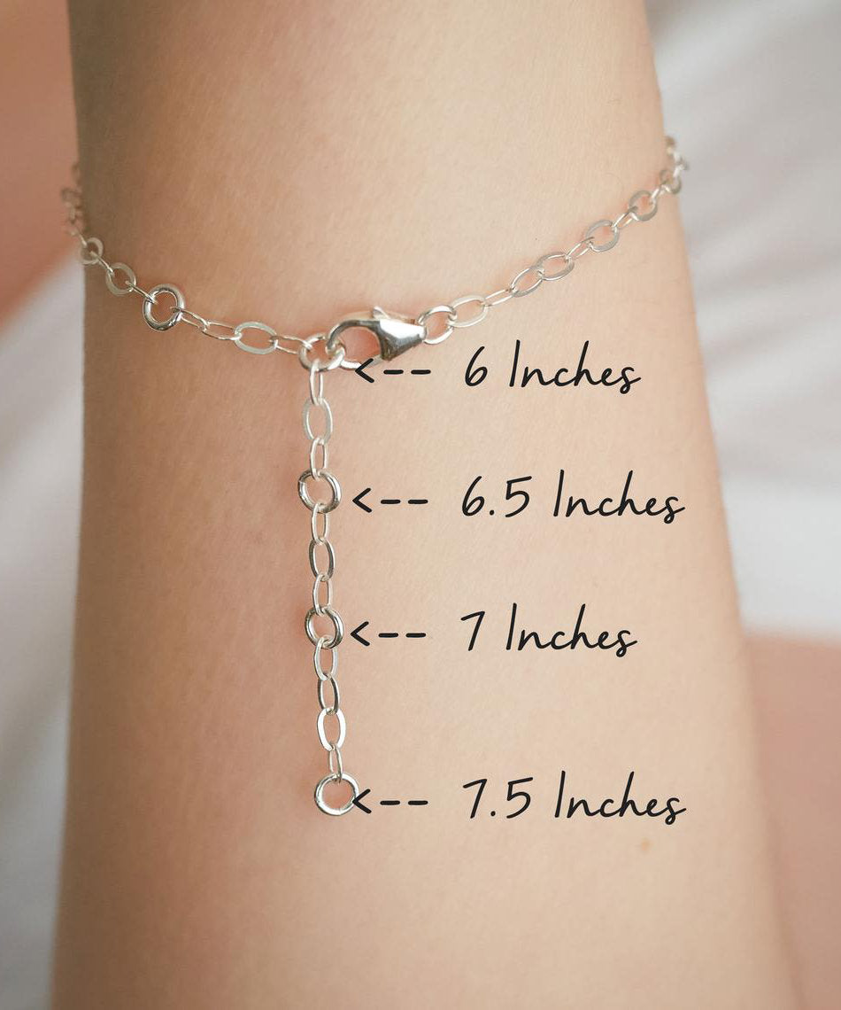 Personalised Moon Phase Bracelet Adjustable Bracelet Lengths