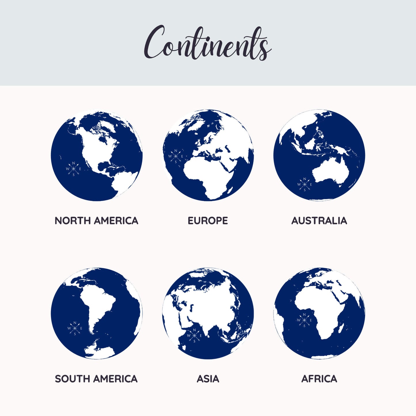 Sterling Silver World Map Charm