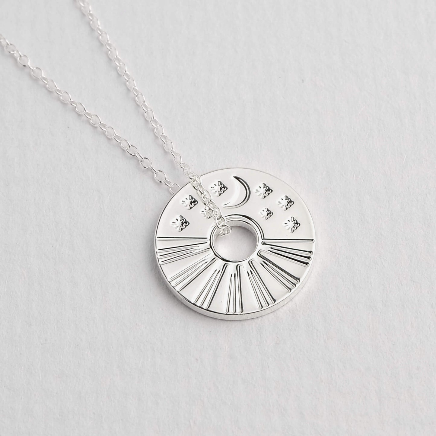 Celestial Sun and Moon Necklace