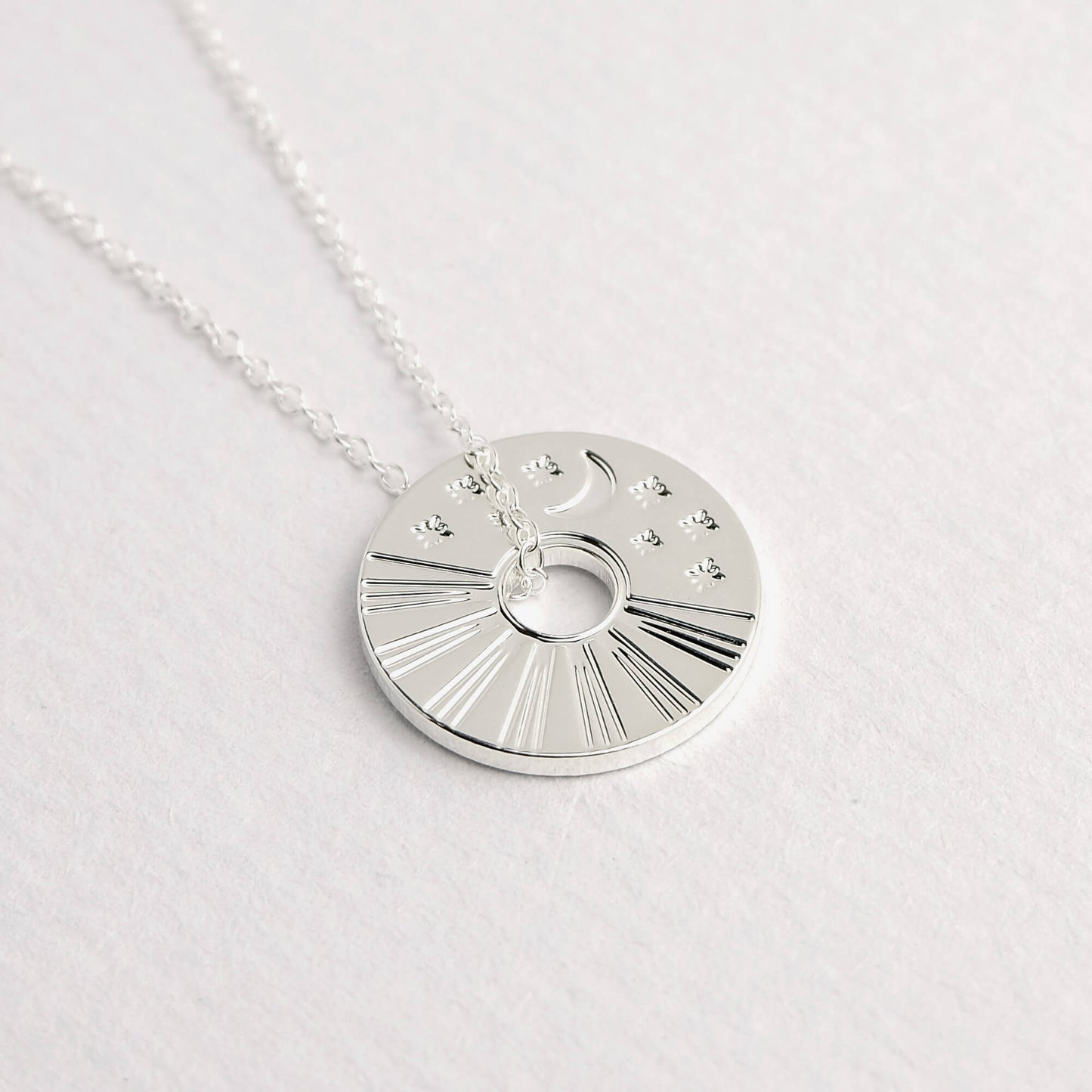 Celestial Sun and Moon Necklace