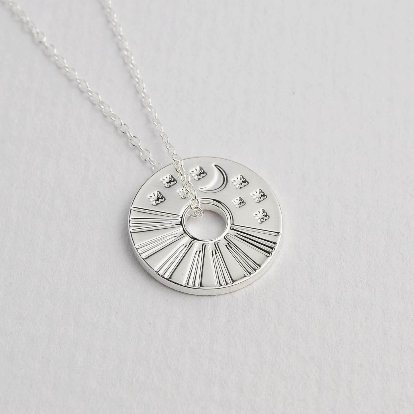 Celestial Sun and Moon Necklace