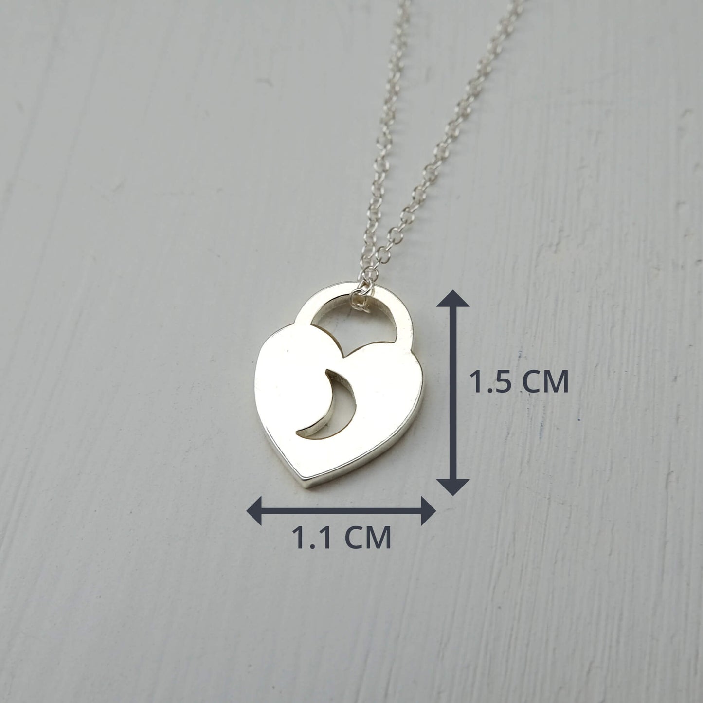 Love Lock Heart Necklace - Love You To The Moon And Back