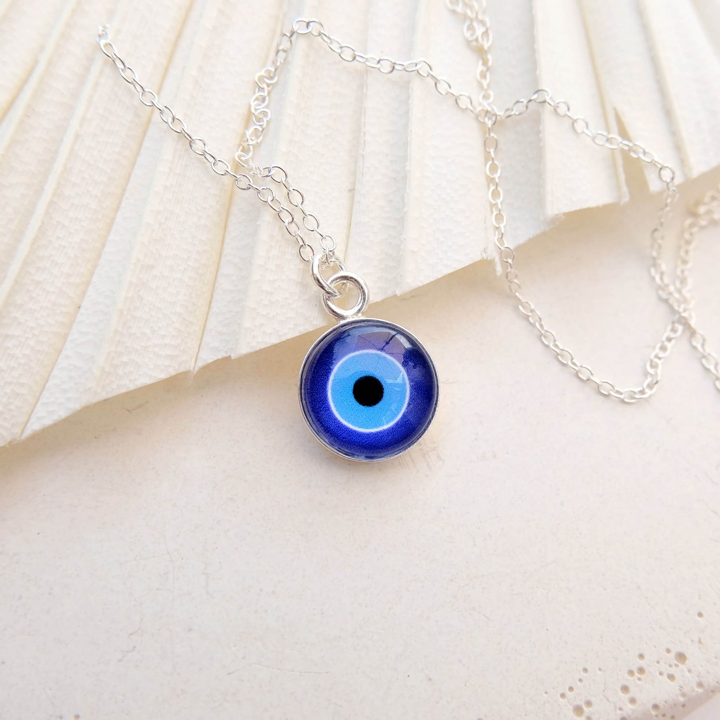Sterling Silver Evil Eye Necklace
