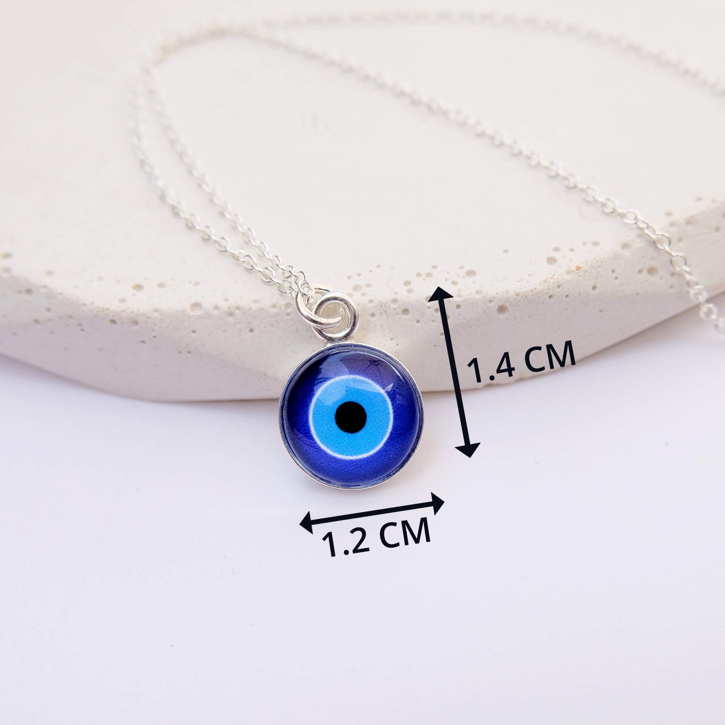 Sterling Silver Evil Eye Necklace