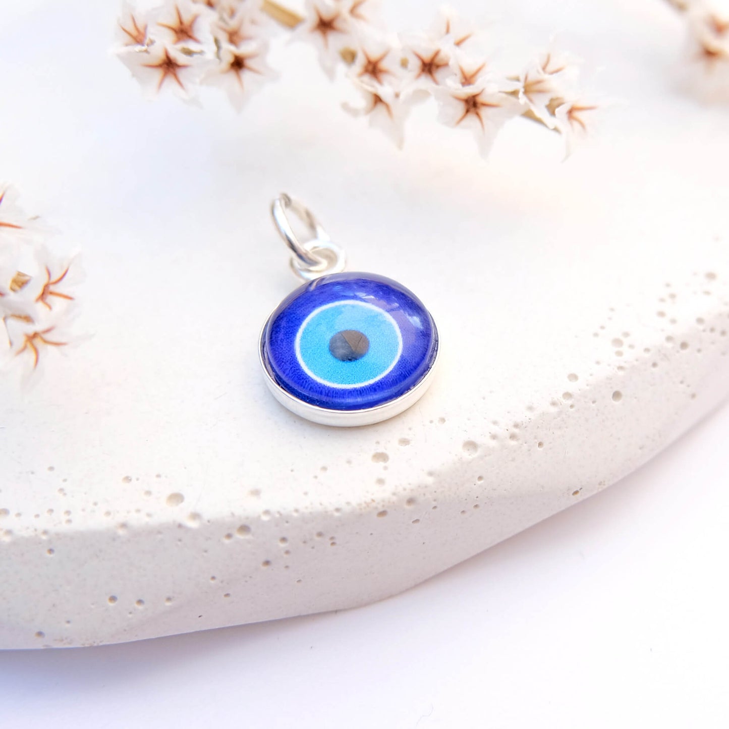 Sterling Silver Evil Eye Charm