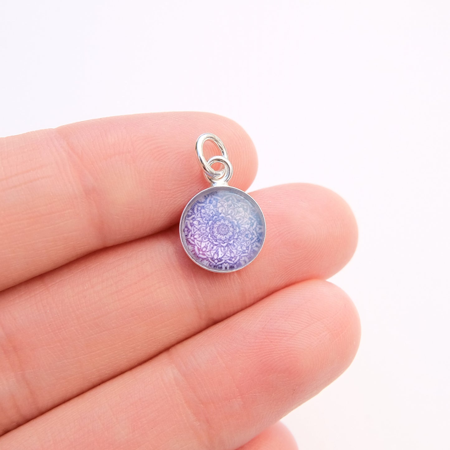 Sterling Silver Mandala Charm