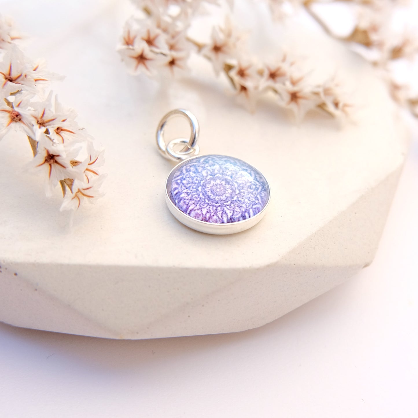 Sterling Silver Mandala Charm