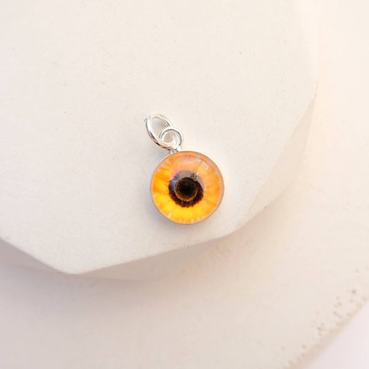 Sterling Silver Sunflower Charm