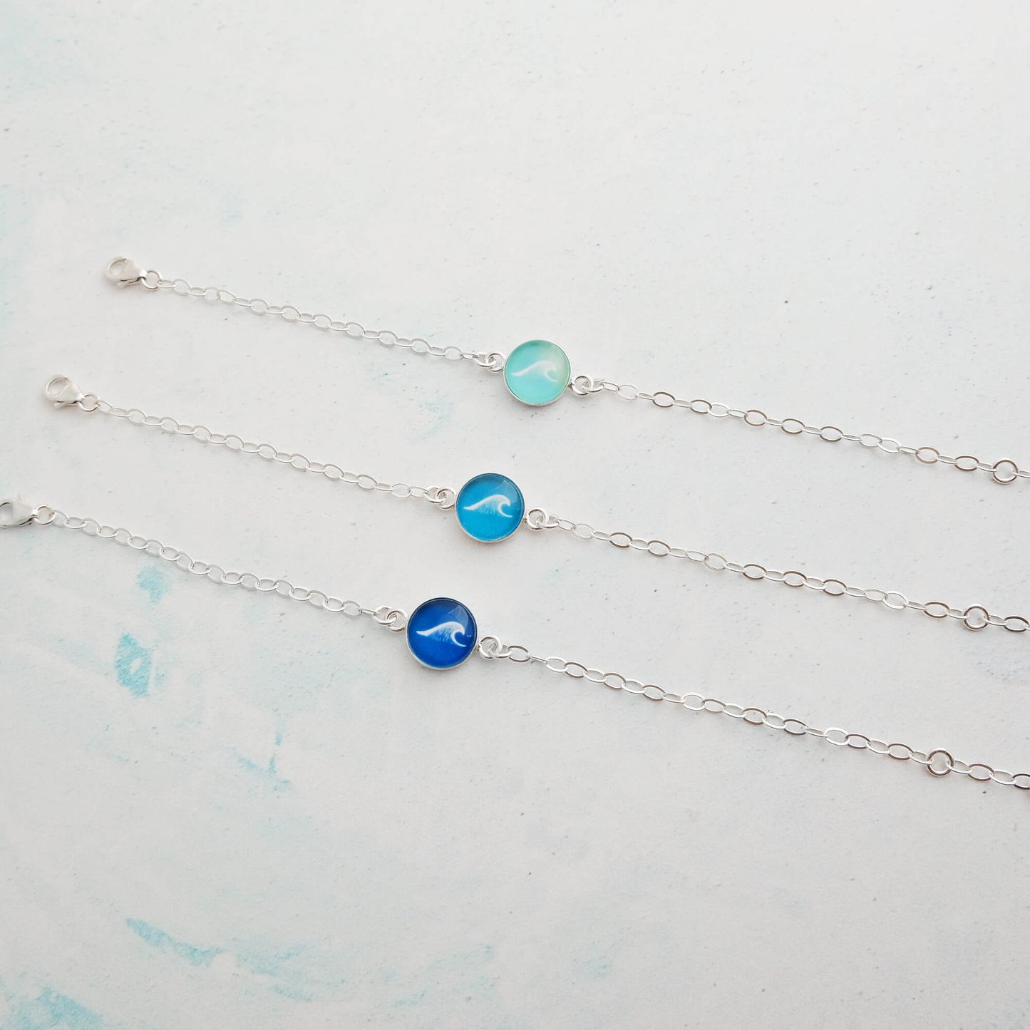 Sterling Silver Wave Bracelet