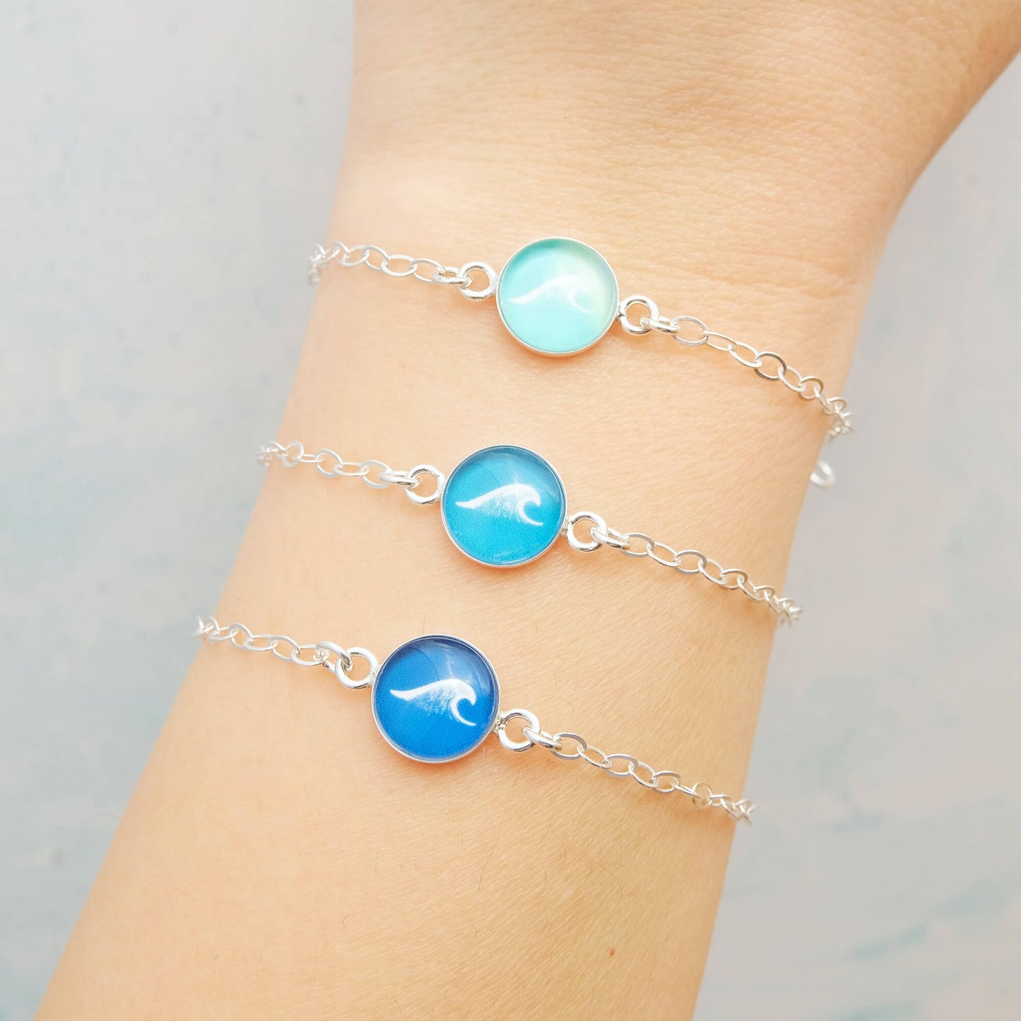 Sterling Silver Wave Bracelet