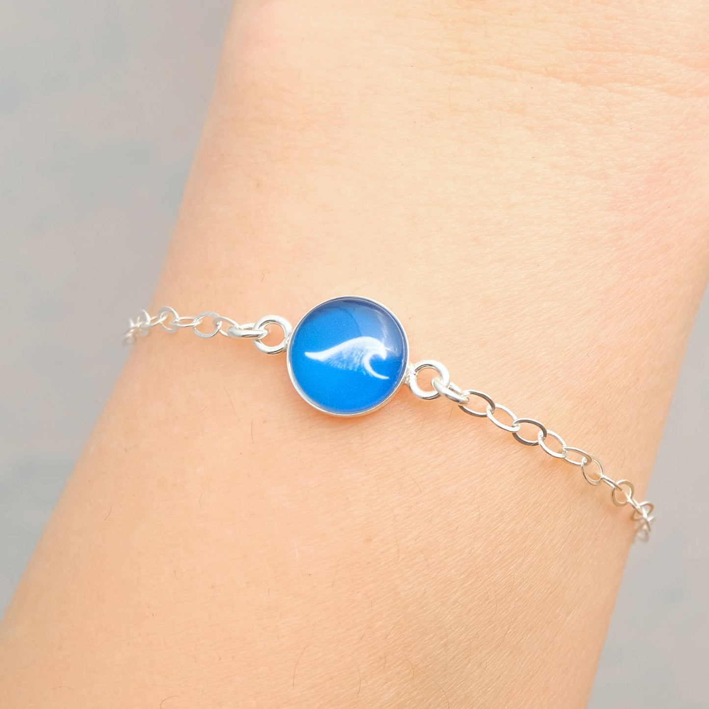 Sterling Silver Wave Bracelet