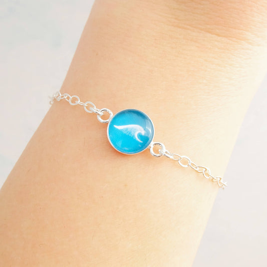 Sterling Silver Wave Bracelet