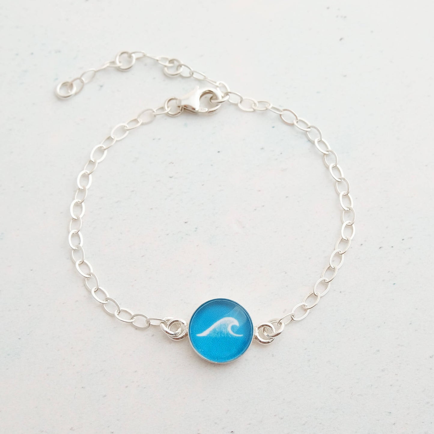 Sterling Silver Wave Bracelet