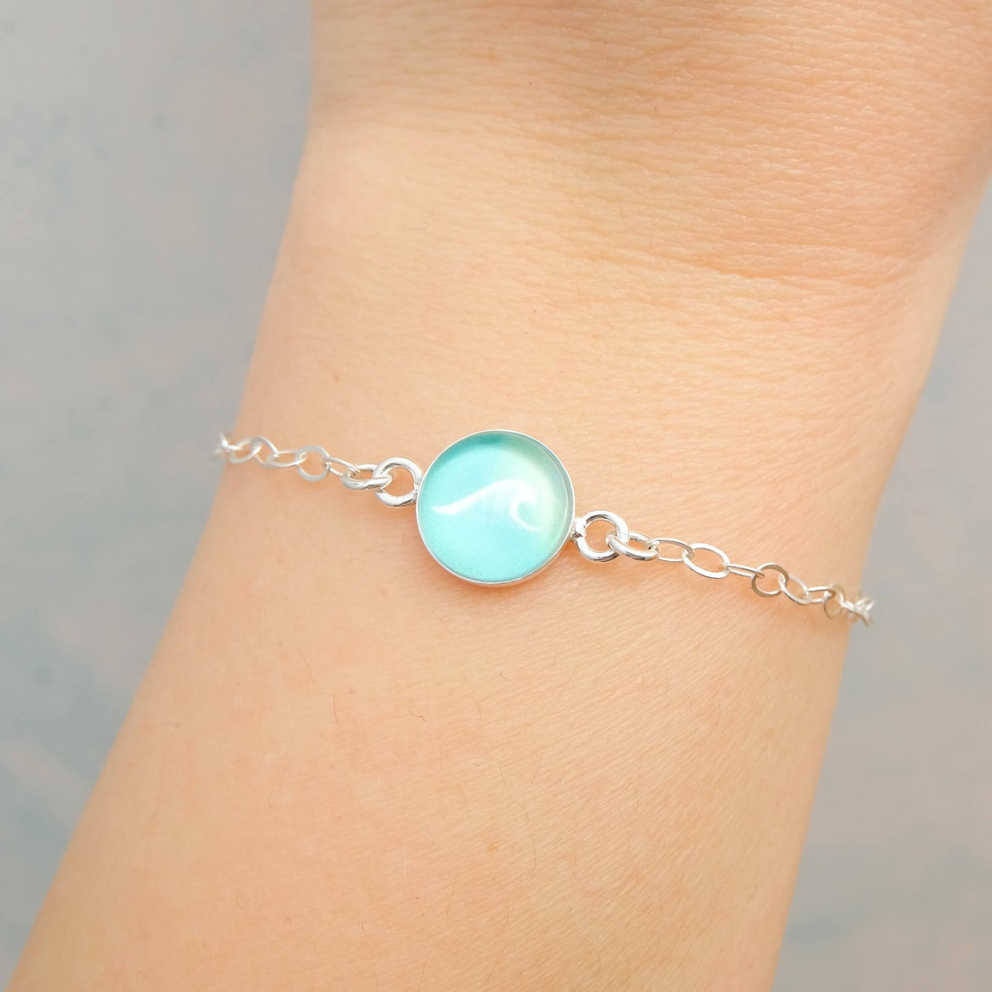 Sterling Silver Wave Bracelet