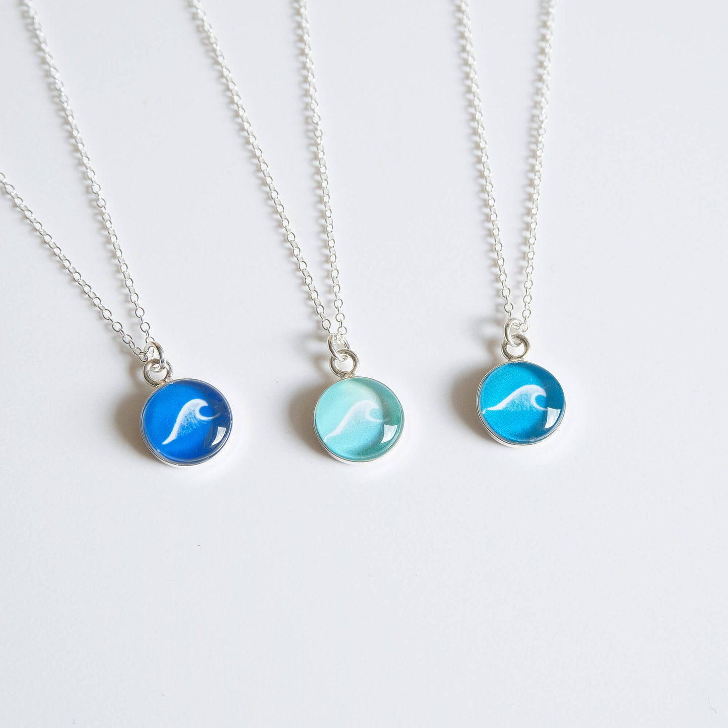 Sterling Silver Wave Necklace