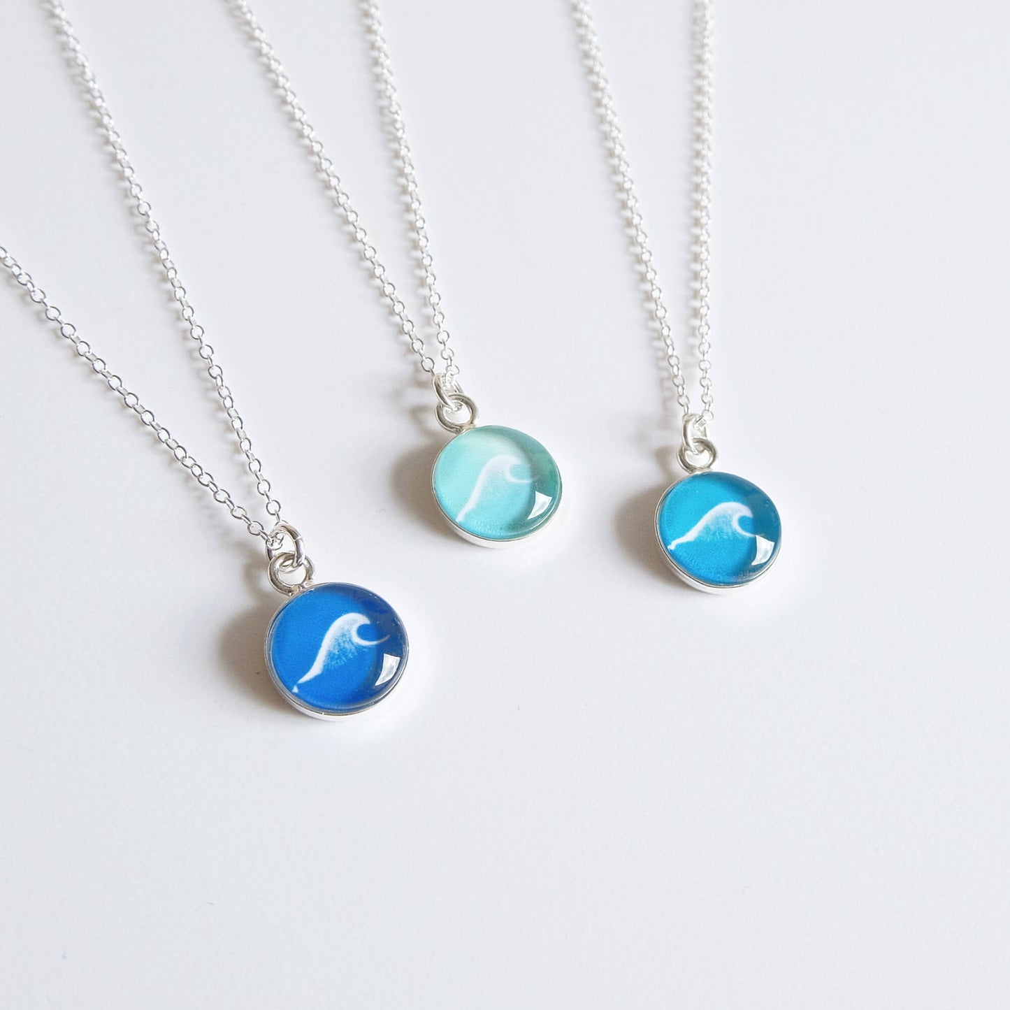 Sterling Silver Wave Necklace