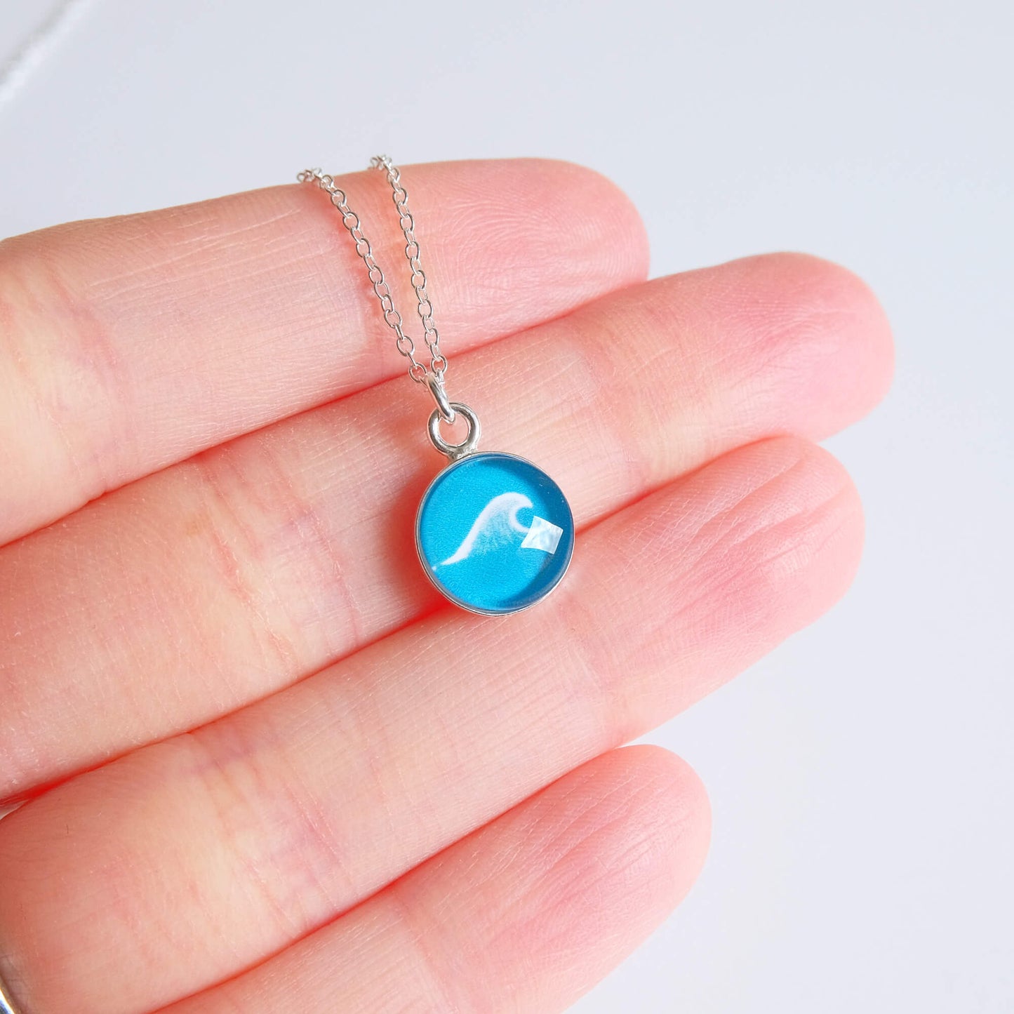 Sterling Silver Wave Necklace