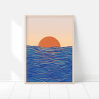Sunset Sea Art