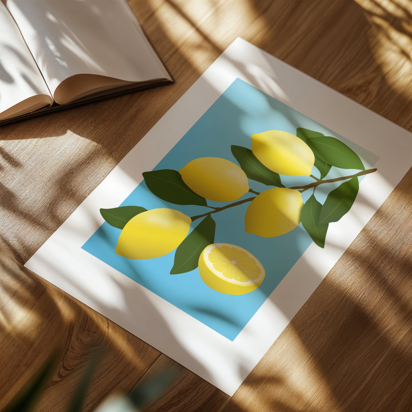 Summer Lemons Wall Art Print