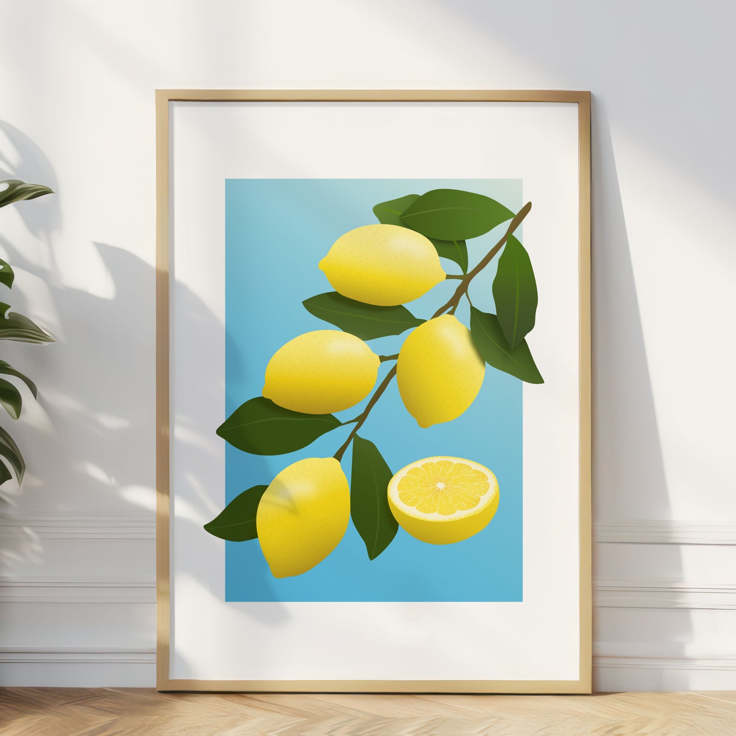 Summer Lemons Wall Art Print