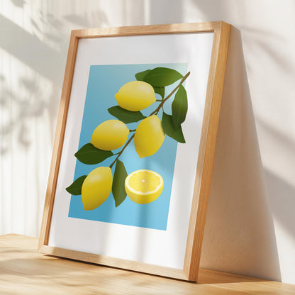 Summer Lemons Wall Art Print