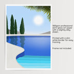 Swimming Pool Wall Art - Morning Swim