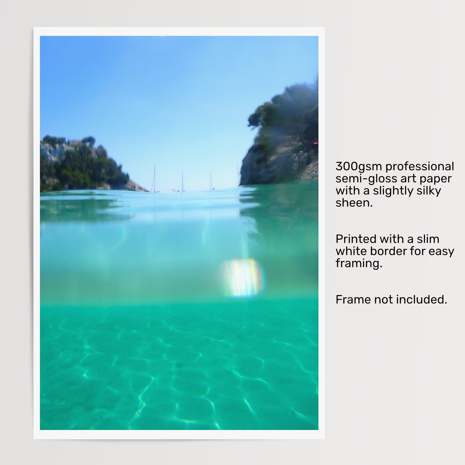 Mediterranean Beach Art - Ocean Swimming