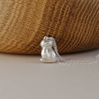 Curiosity Greek Owl Necklace in Sterling Silver