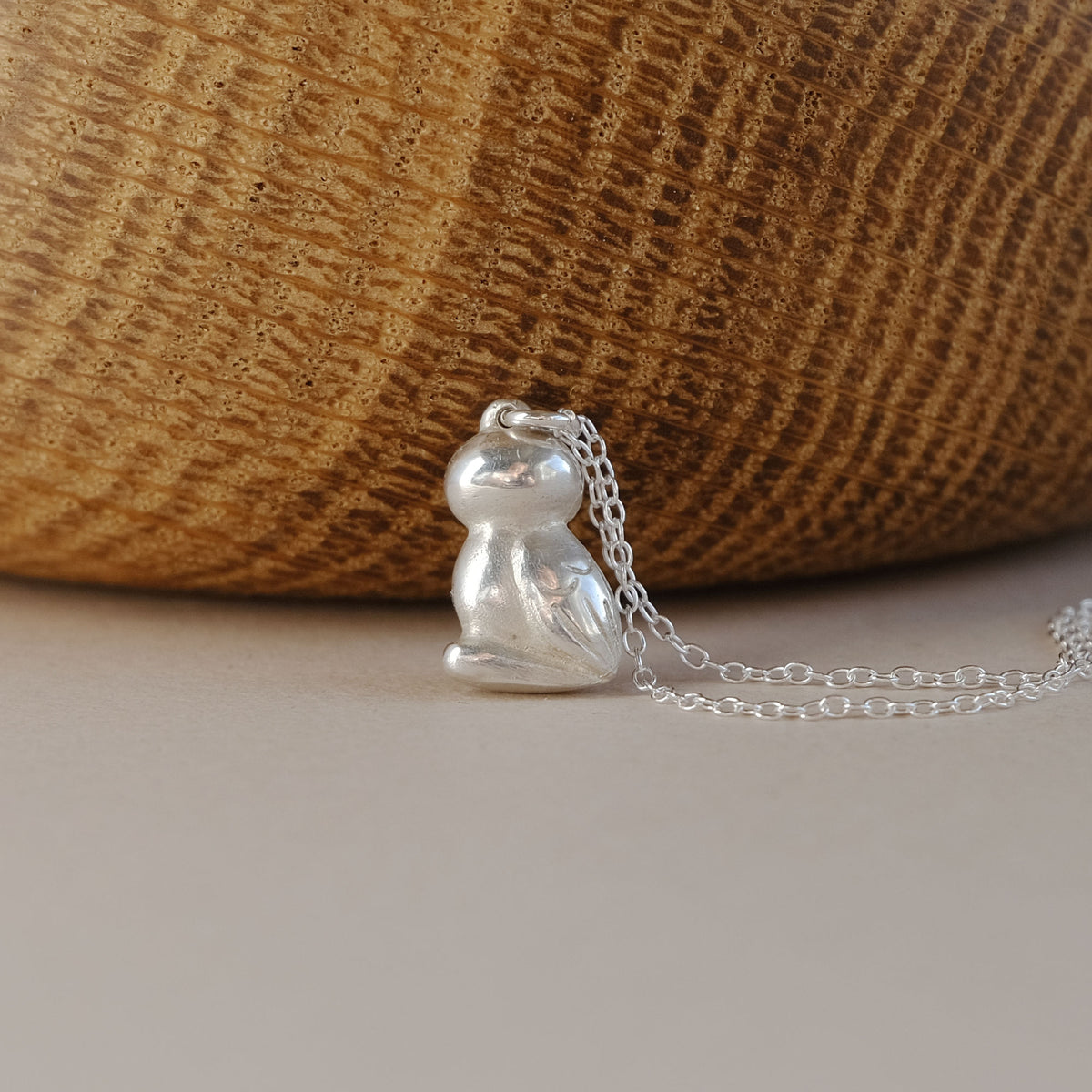 Curiosity Greek Owl Necklace in Sterling Silver