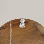 Curiosity Greek Owl Necklace in Sterling Silver