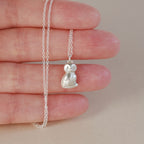 Curiosity Greek Owl Necklace in Sterling Silver