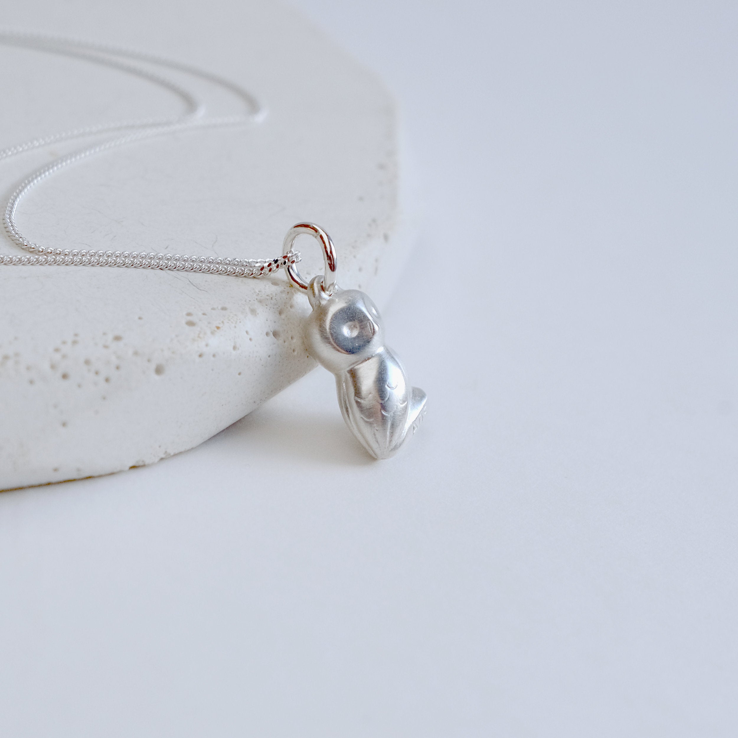 Sterling Silver Curiosity Greek Owl Necklace