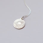 Happy Place Sunset Ocean Necklace in Sterling Silver