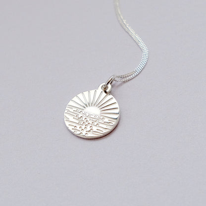 Sterling Silver Happy Place Ocean Necklace