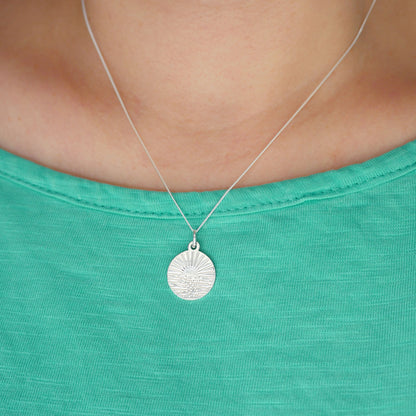 Sterling Silver Happy Place Ocean Necklace