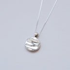 Happy Place Peaceful Ocean Necklace in Sterling Silver