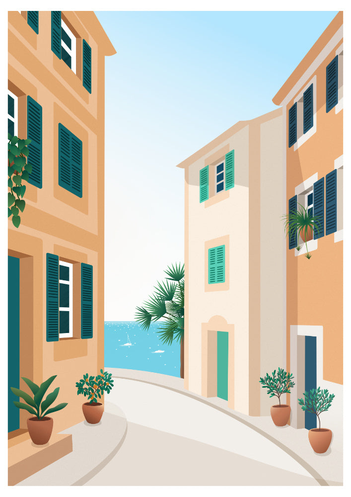 Spain Travel Print - Mediterranean Art