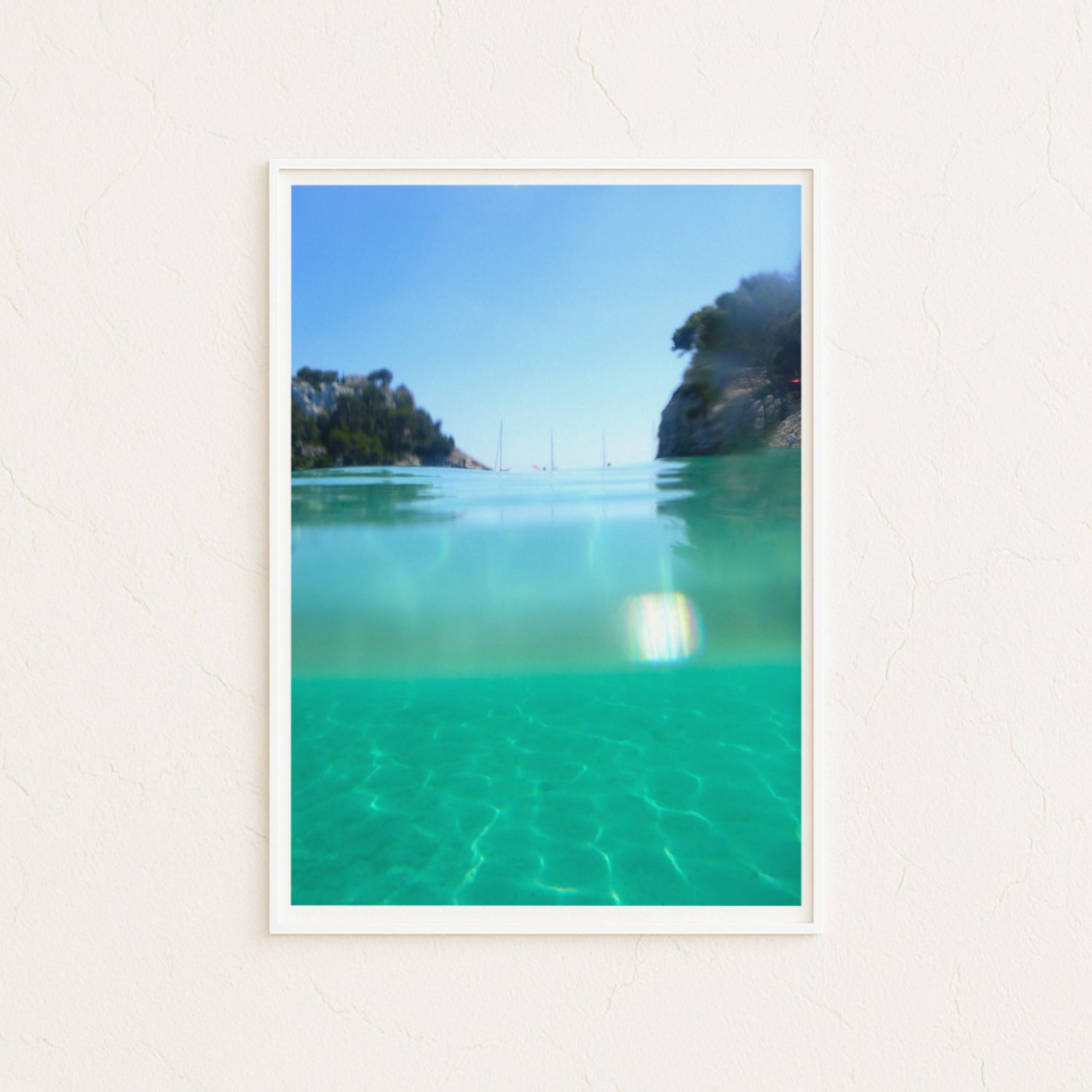 Mediterranean Beach Art - Ocean Swimming