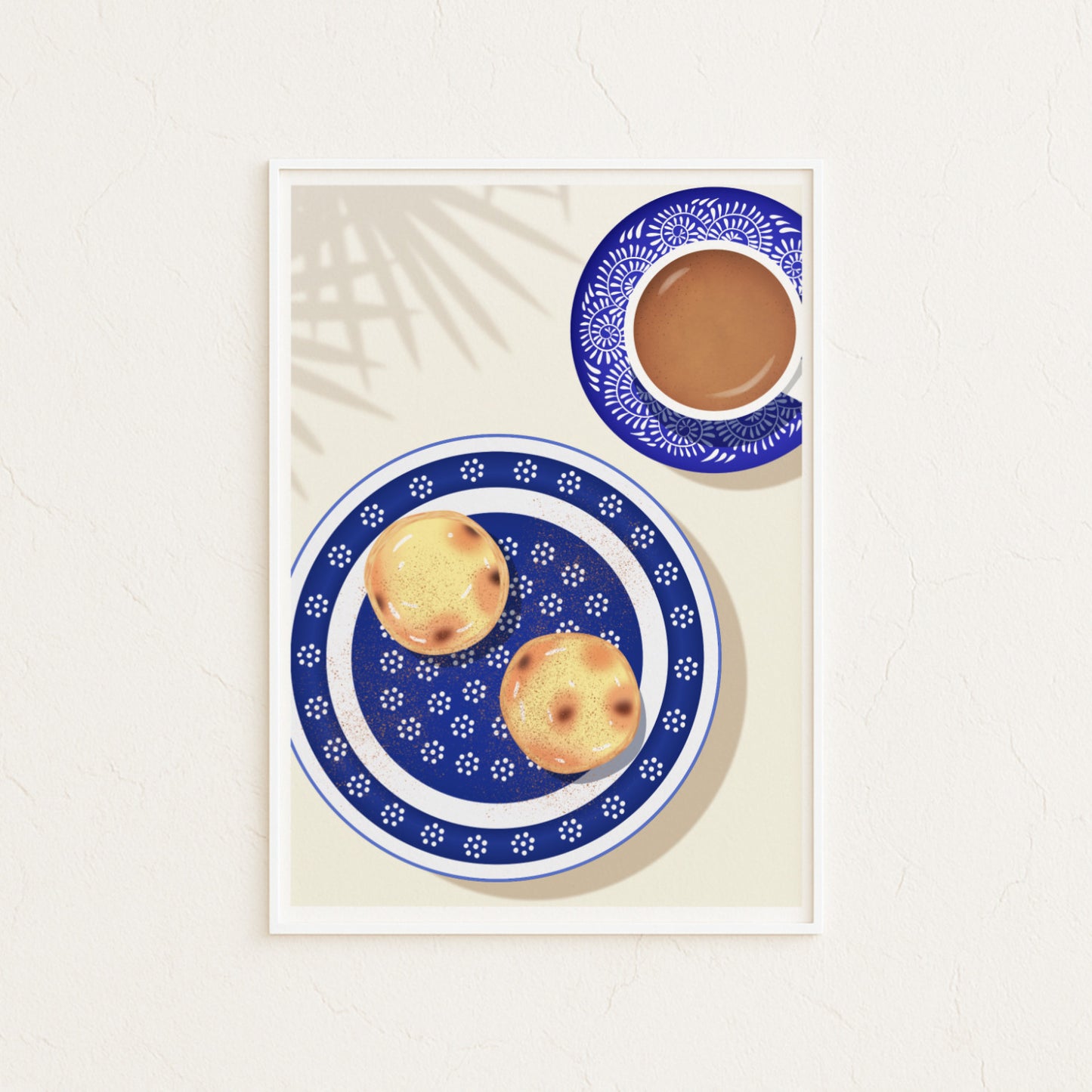Pastel de Nata and Coffee Print - Portugal Art