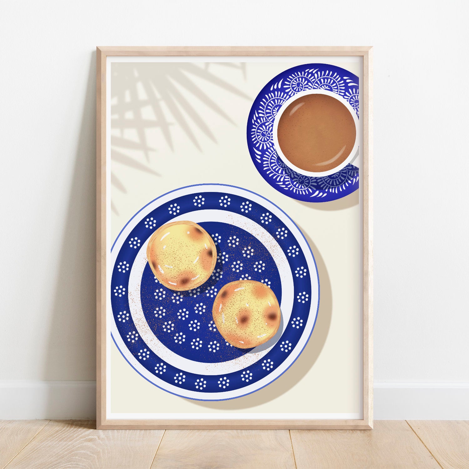 Pastel de Nata and Coffee Print - Portugal Art