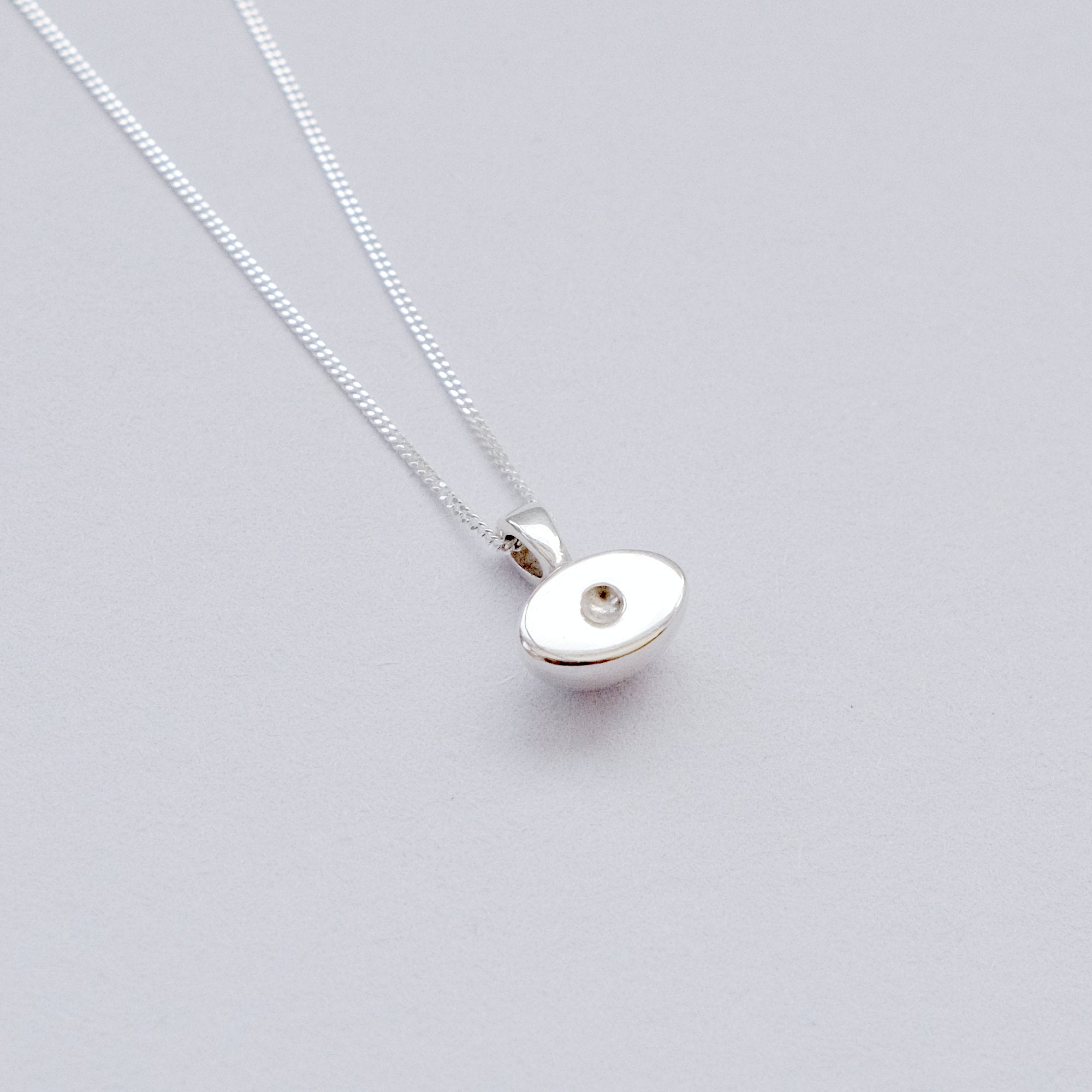 Sterling Silver Positivity Evil Eye Necklace