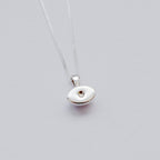 Positivity Evil Eye Necklace in Sterling Silver