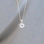 Positivity Evil Eye Necklace in Sterling Silver