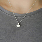 Positivity Evil Eye Necklace in Sterling Silver